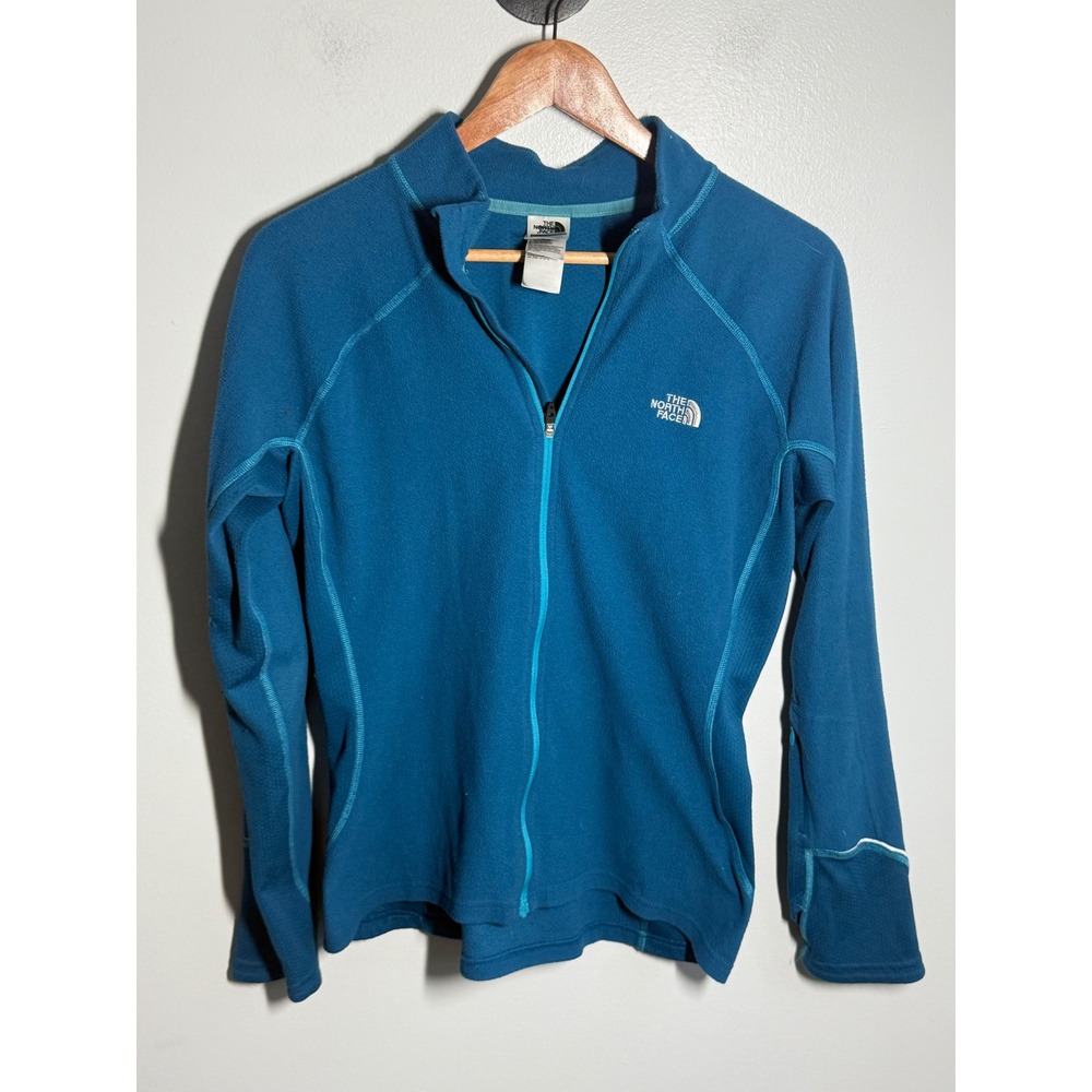 The North Face Flight Series Womens Large Teal Blue Full Zip Fleece Jacket L
